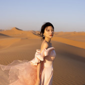 腾格里沙漠｜粉色玫瑰