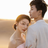 腾格里沙漠｜粉色玫瑰