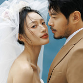 油画肖像｜湖蓝调