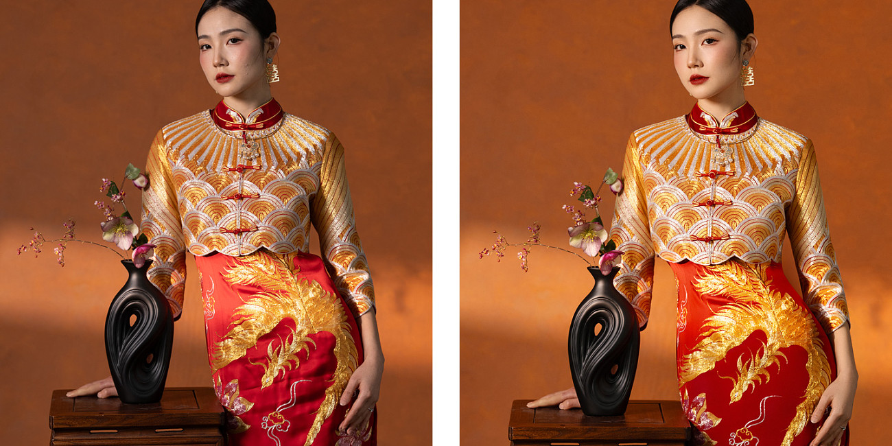 精修对比｜新中式