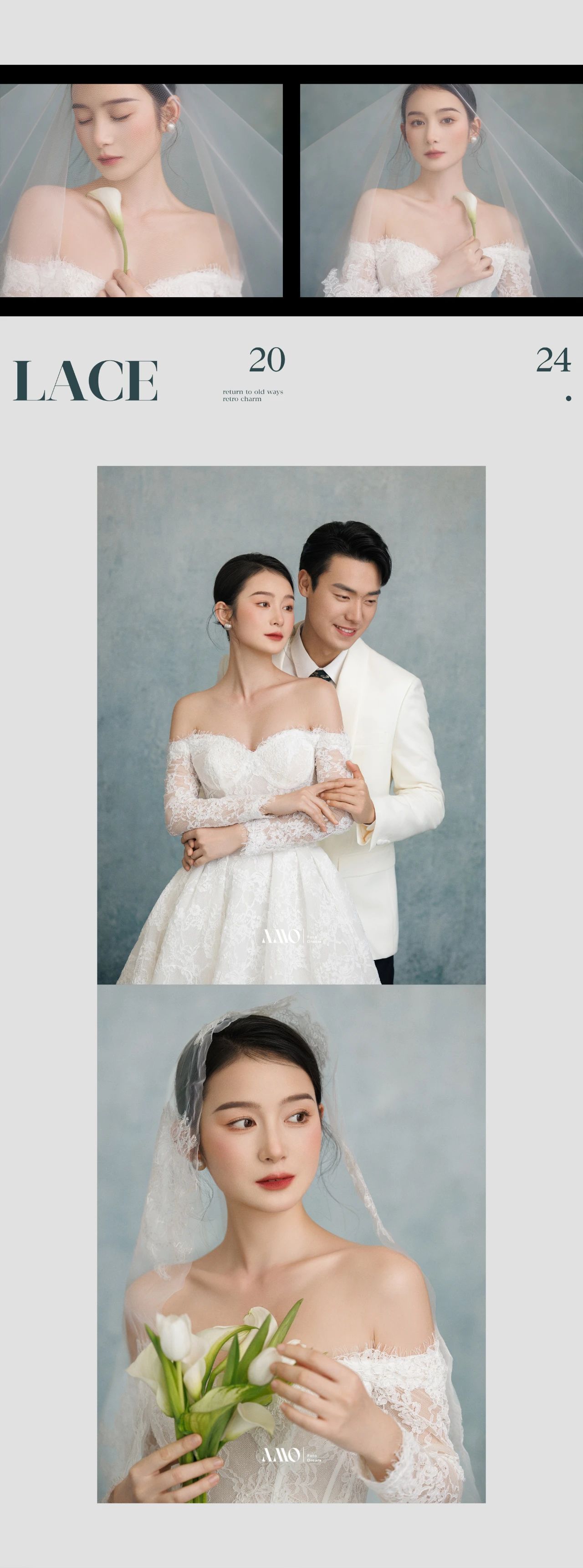 NEW 2024｜没有哪位新娘会拒绝蕾丝婚纱的温柔吧？