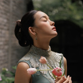 东方画意｜园林旗袍