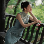 东方画意｜园林旗袍