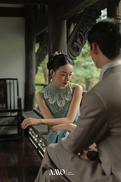 东方画意｜园林旗袍