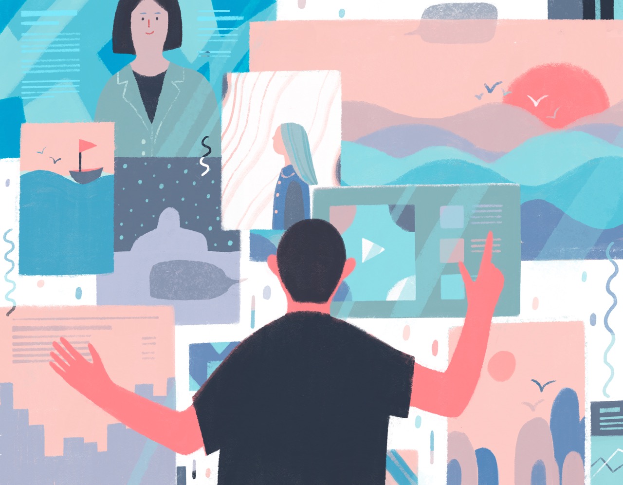 浙江大学日历插画