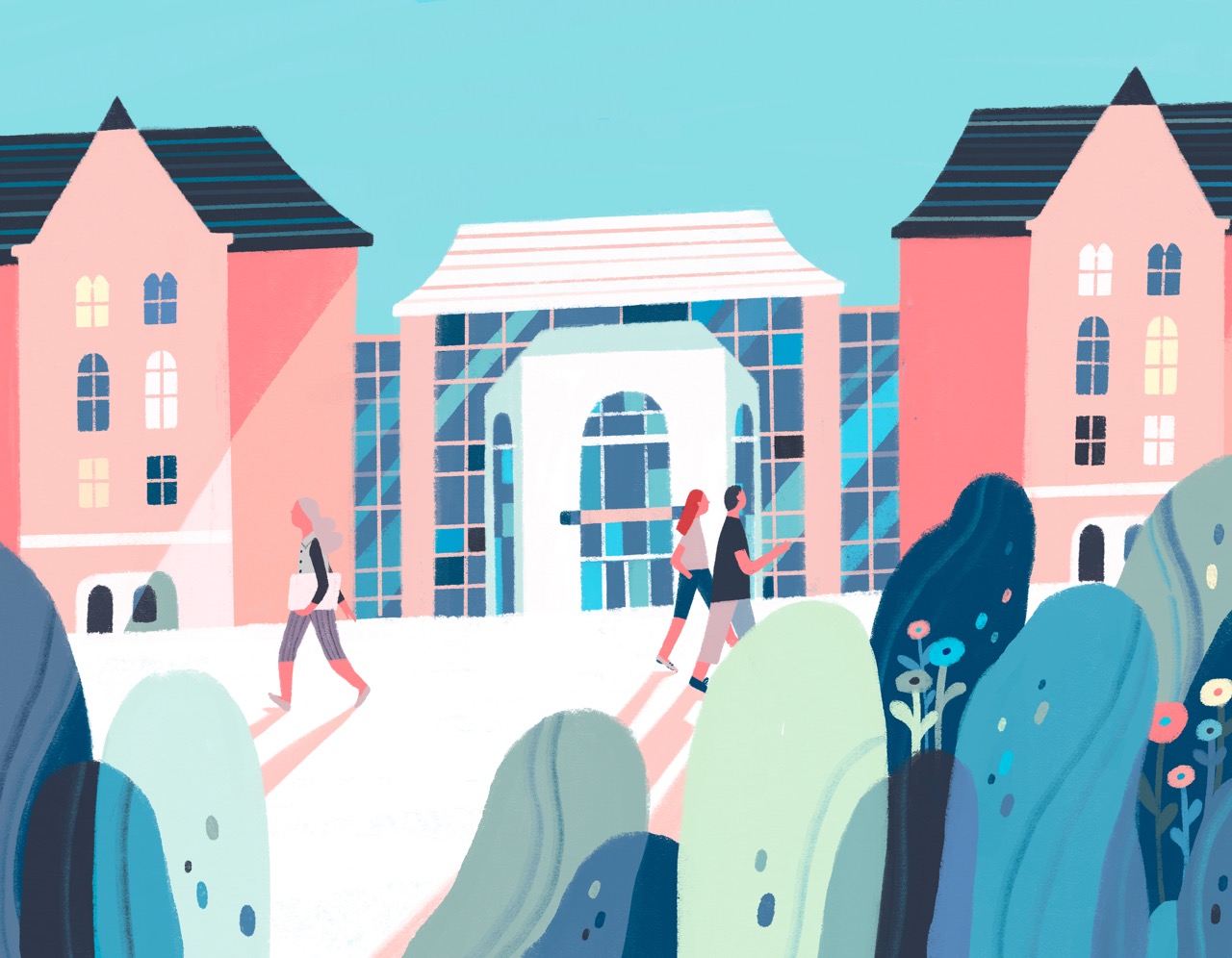 浙江大学日历插画