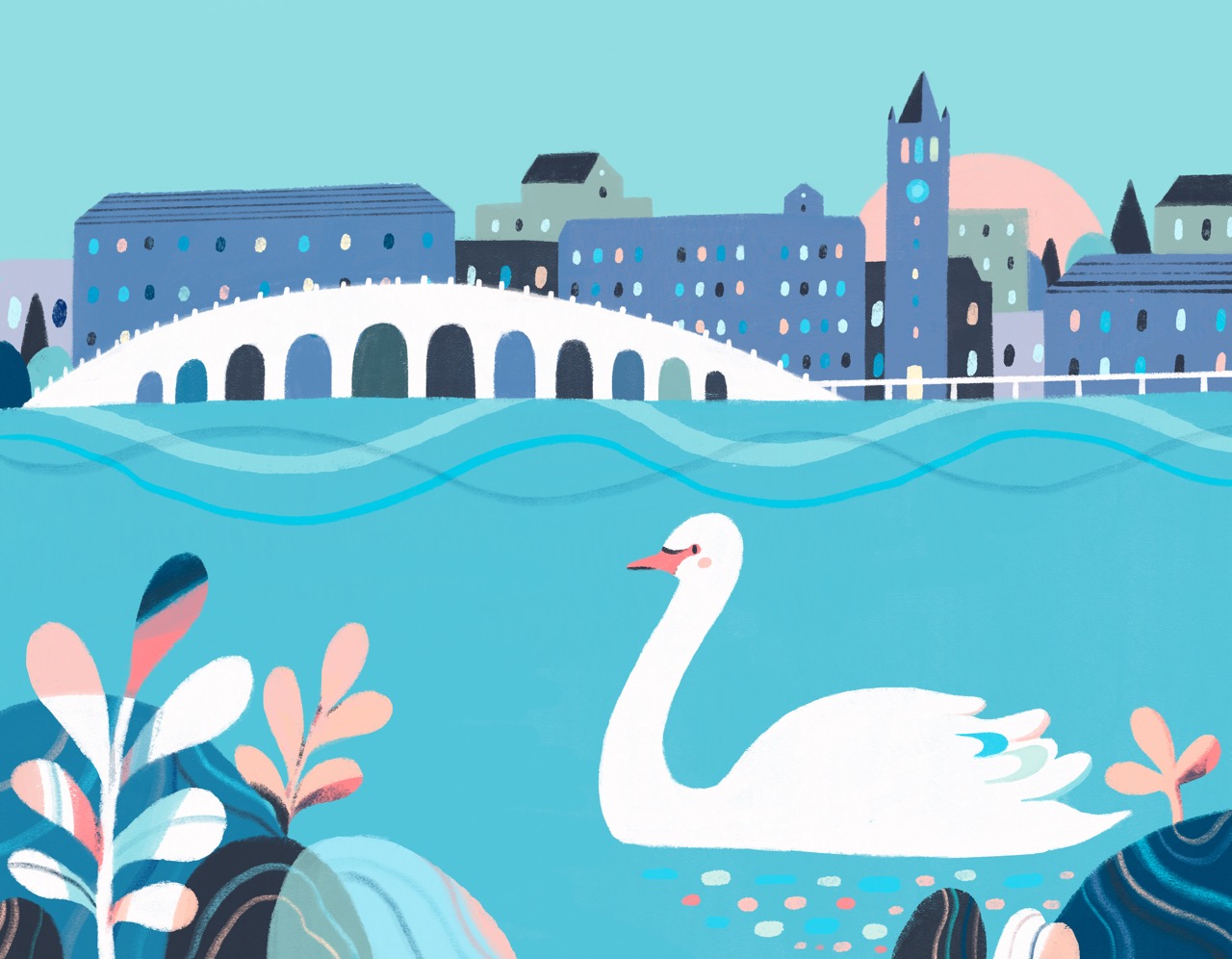 浙江大学日历插画