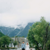 蓝月谷-落日弥漫