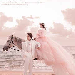 三亚湾-海边白马