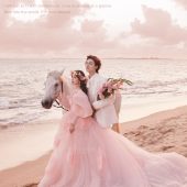 三亚湾-海边白马