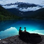 蓝月谷-湖光山色