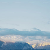 雪山远景-人间暮色