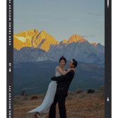 雪山远景-人间暮色