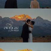 雪山远景-人间暮色