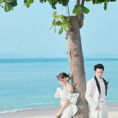 蜈支洲岛-橘色夕阳