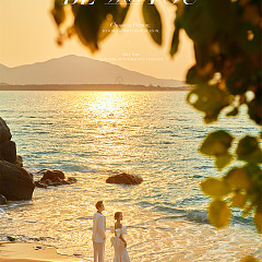 蜈支洲岛-橘色夕阳