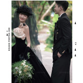 蜈支洲岛-复古黑纱