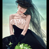 蜈支洲岛-复古黑纱