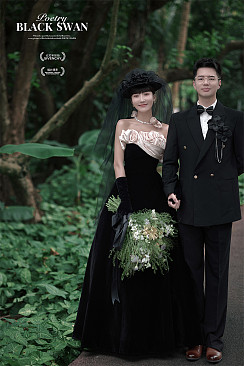 蜈支洲岛-复古黑纱