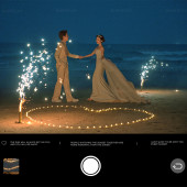 三亚湾-烟花夜景