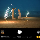 三亚湾-烟花夜景