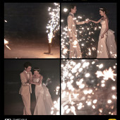 三亚湾-烟花夜景