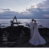 幸福湾-暮色礁石