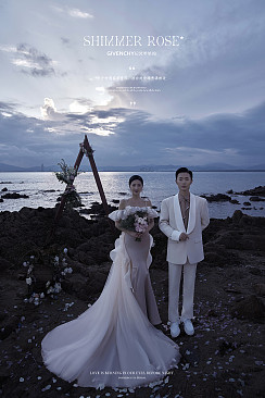 幸福湾-暮色礁石