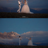 莫奈庄园-日照金山