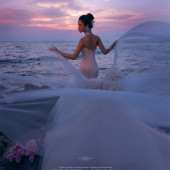 天涯海角-粉紫夕阳