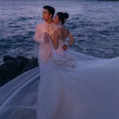 天涯海角-粉紫夕阳