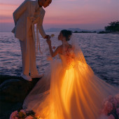 天涯海角-粉紫夕阳