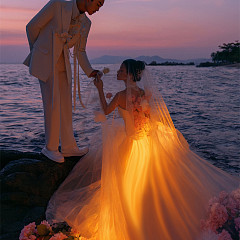 天涯海角-粉紫夕阳