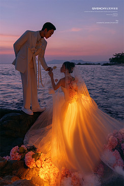 天涯海角-粉紫夕阳