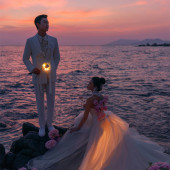 天涯海角-粉紫夕阳