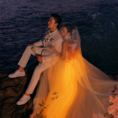 天涯海角-粉紫夕阳