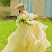 丽舍庄园-油画少女