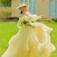 丽舍庄园-油画少女