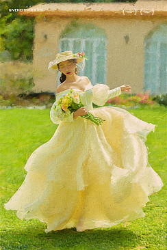 丽舍庄园-油画少女