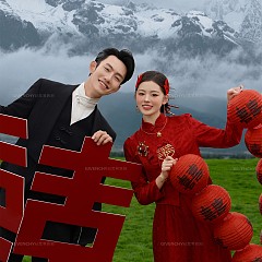 独家草坪-中式旗袍