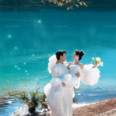 蓝月谷-蓝色仙境