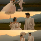 蓝月谷-日落黄昏