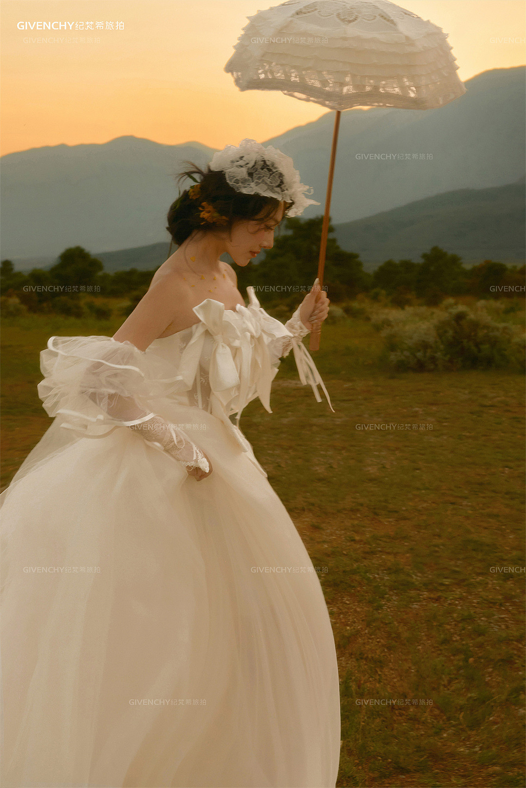 蓝月谷-日落黄昏