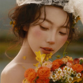 蓝月谷-日落黄昏