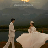 蓝月谷-日落黄昏