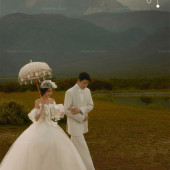 蓝月谷-日落黄昏