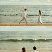 三亚-落日黄昏时