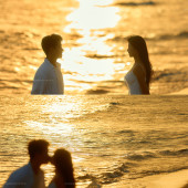 三亚-落日黄昏时