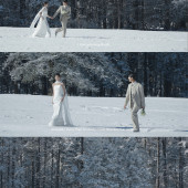 云杉坪-雪落云杉