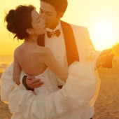 三亚湾-橘色光絮